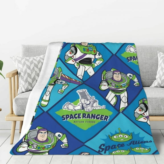 Cartoon Pixar Toy Story Buzz LightyearCartoon Pixar Toy Story Buzz Lightyear Blanket,Flannel Blanket Throw for Kids,Soft Warm Cozy Plush Blanket for Couch Bed Sofa,40"x30"