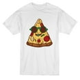 thumbnail image 1 of Cartoon Pizza Glasses Graphic T-Shirt - Image by Shutterstock, Male 3X-Large, 1 of 2