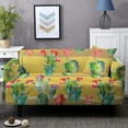 thumbnail image 1 of Cartoon Plant Design Stretch Sofa Cover For Living Room 1/2/3/4 Seater Washable Slipcover Dust-proof Elastic Couch Covers, 1 of 5