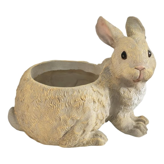 Cartoon Planters, Rabbit Flower Pot Container, Easter Bunny Statue Planter, Planter Pot Bonsai Plant Holders for Garden Patio