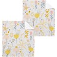 thumbnail image 1 of Cartoon Plants Wash Cloth Set of 2, 12 x 12 Inch Cotton Baby Washcloths Highly Absorbent and Soft Feel Fingertip Towels Face Towels for Bathroom, Gym, Spa Washcloth Gift, 1 of 7