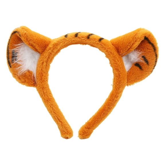 Cartoon Plush Headband Pattern Ears Hairband Fluffy Hair Hoop Halloween Christmas Props Theme Costume