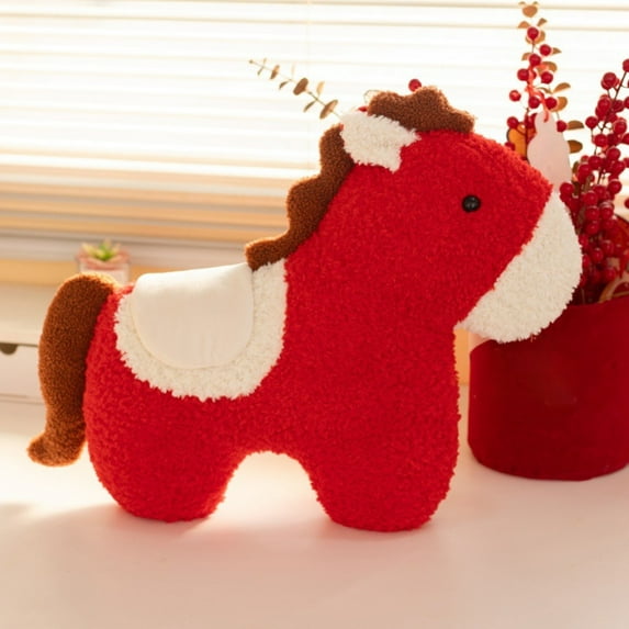 Cartoon Plush Horse Stuffed Animal Toy With Cute Cartoon Style, Soft Huggable Cuddly Doll For Big Kids & Teens Ages 14+, Perfect Gift Idea For Boys Girls Seeking A Fun, Playful