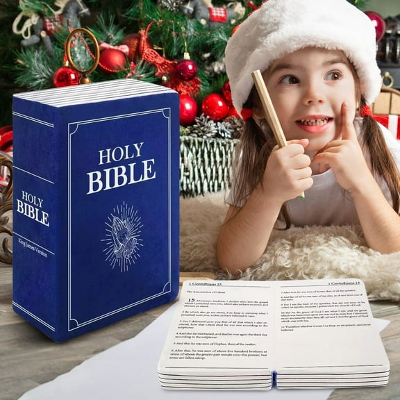 Cartoon Plush Toy Throw Pillows Plush Book Shape Pillow That Opens The Holy Bible Pillow Plush Bible Verse Pillow Christian Decorative Pillow