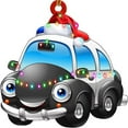 thumbnail image 1 of *Cartoon Police Car Acrylic Christmas Tree Hanging Decoration Cute Design Exquisite Craftsmanship Lightweight Sturdy For Xmas Tree Wall Indoor Ornament*, 1 of 5