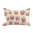 thumbnail image 1 of Cartoon Popcorns Pillowcases Soft Satin Pillow Covers Decorative Rectangle Envelope Closure for Women Men, 1 of 8