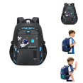 thumbnail image 1 of Cartoon Print Back to School Backpack Large Capacity School Backpack Bookbag for Students Lightweight Casual Commuter Daypack with Spacious Compartments for Daily Travel & Campus Use, 1 of 6