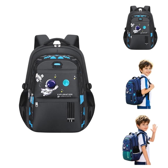 Cartoon Print Back to School Backpack Large Capacity School Backpack Bookbag for Students Lightweight Casual Commuter Daypack with Spacious Compartments for Daily Travel & Campus Use
