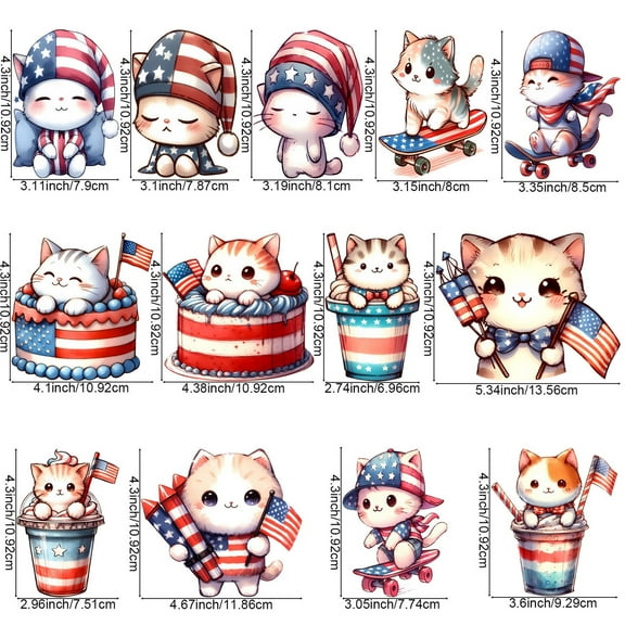 Cartoon Printed Logo DIY UV DTF Transfer Sticker for Glass Cups, Waterproof Decals, Plastic Self-adhesive Labels for Bottles and Cups Decoration