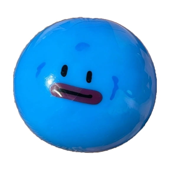 Cartoon Printed Round Slow Rebound Stress Relief Ball, Soft Squeeze Toy for Hand Exercise & Relaxation, Blue Face Sensory Fidget Ball for Desk Home Office