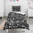 thumbnail image 1 of Cartoon Pug Dog Duvet Cover and Pillowcase Set for Single Bedding, Bedroom Accessories for Kids Teens, 1 of 5