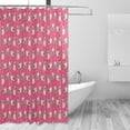 thumbnail image 1 of Cartoon Pug Dog Shower Curtain Waterproof Bathroom Fabric Shower Curtain Set with Hooks, 60x72 inches（10） Home Decor, 1 of 6