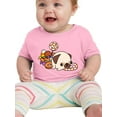 thumbnail image 1 of Cartoon Pug W Candy T-Shirt Infant -Image by Shutterstock,  6 Months, 1 of 4