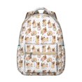 thumbnail image 1 of Cartoon Pug and Heart Backpack for School,Cute School Bag,Schoolbag with Adjustable Shoulder Straps & Padded Back,15.3"x11"x7.1"., 1 of 6