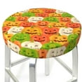 Cartoon Pumpkins Bar Stool Covers, 1214 Inch Bar Stool Covers Round