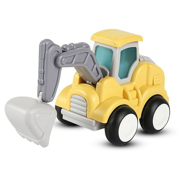 Cartoon Push\-type Engineering Construction Vehicles Toy Decoration Farm Cars Model Early Educational Boys Children Baby Gift No.03