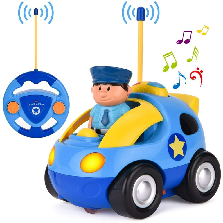 Cartoon RC Race Car Radio Remote Control Toy for Baby Toddlers