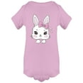 thumbnail image 1 of Cartoon Rabbit And Pink Bow Bodysuit Infant -Image by Shutterstock,  18 Months, 1 of 2