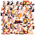 thumbnail image 1 of Cartoon Rabbit Fire Theme Stickers, Waterproof Rabbit Fire Theme Sticker for Water Bottle Laptop Phone Cases Planner Skateboard Luggage Helmet Party Favor Decor, Ideal for Adults Teens Teacher Rewards, 1 of 8