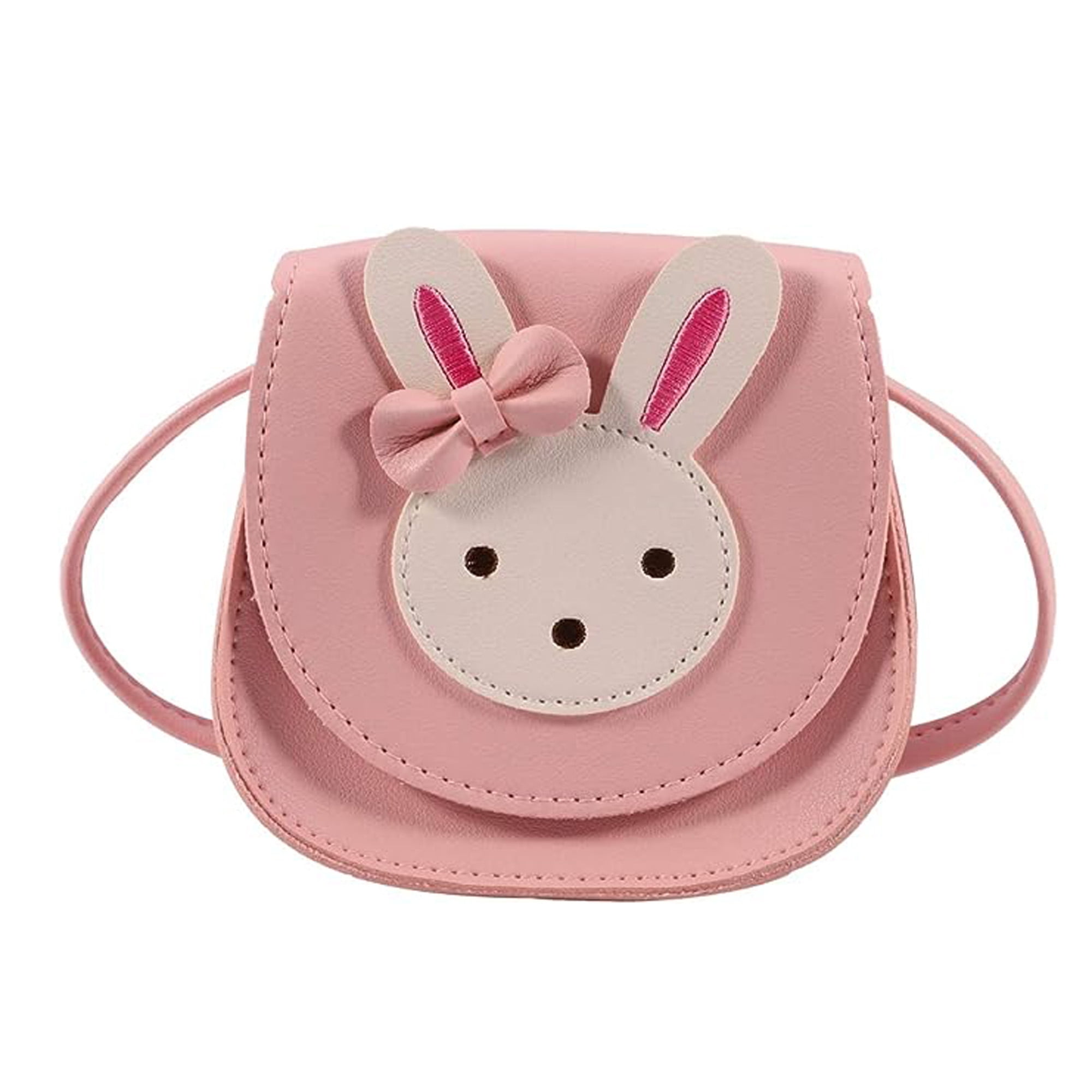 Cartoon Rabbit Messenger Bag Cute Girl Mini Shoulder Bag,Pink