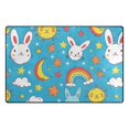 thumbnail image 1 of Cartoon Rabbit Pattern Memory Foam Area Rug 60"x39" Non Slip, Absorbent, Fade Proof for Living Room, Bedroom, Office, 1 of 7