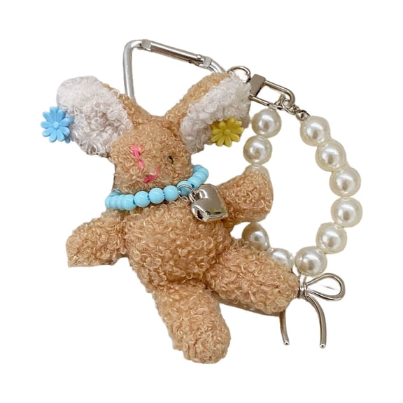 Cartoon Rabbit Toy Keyring Handmade PlushAn1ma1Keychain Women Accessories