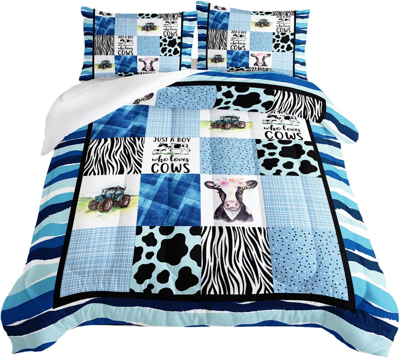 Cartoon Racing Car Comforter for Boys' Racecar Bed Decor,Colorful Car