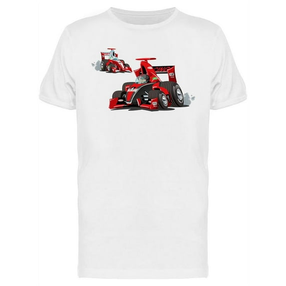Cartoon Racing Cars T-Shirt Men -Image by Shutterstock, Male 3X-Large