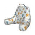 thumbnail image 1 of Cartoon Reading Pillow Cover, Demonstration of Animals Kitten Puppy Fox Owls Fun Times Floral Background, Unstuffed Printed Bed Rest Case from Soft Fabric, XL Size, Multicolor, by Ambesonne, 1 of 4