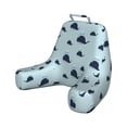 thumbnail image 1 of Cartoon Reading Pillow Cover, Nautical Fantasy Character with Funny Unicorn Whale, Unstuffed Printed Bed Rest Case from Soft Fabric, XL Size, Pale Blue Multicolor, by Ambesonne, 1 of 4