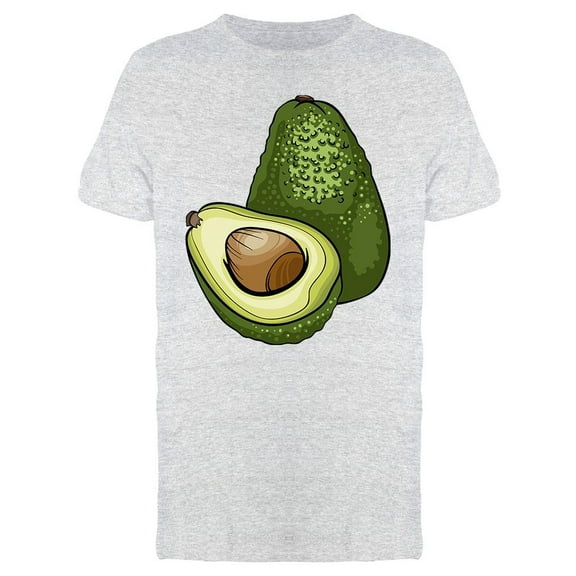 Cartoon, Realistic Avocado Tee Men's -Image by Shutterstock