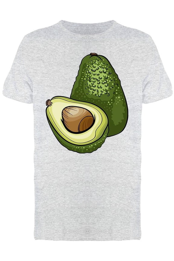 Cartoon, Realistic Avocado Tee Men's -Image by Shutterstock