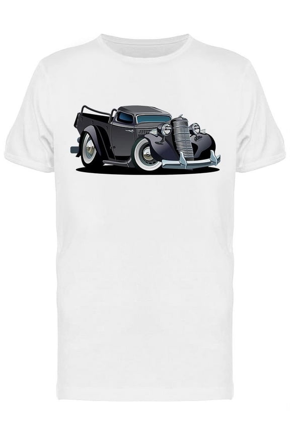 Cartoon Retro Pickup Design T-Shirt Men -Image by Shutterstock, Male Small