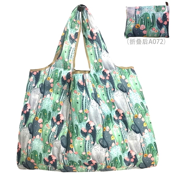 Cartoon Reusable Shopping Bags Large Foldable Eco Friendly Grocery Bags for Supermarket Shopping Home StorageA072
