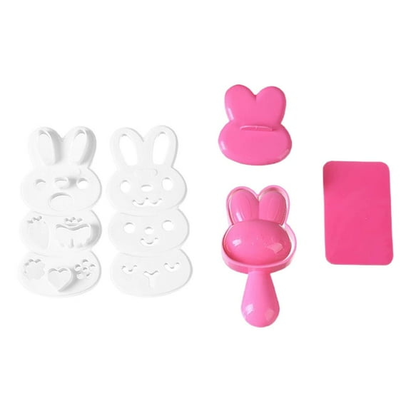 Cartoon Rice Ball Mold Set, 5 Adorable Character Shapes for Fun Lunches, Perfect for Kids' Bento Boxes and Family Meals
