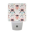 thumbnail image 1 of Cartoon Robot Night Light 2 Pack LED Nightlight Plug into Wall Dusk to Dawn Sensor Soft White, 1 of 7