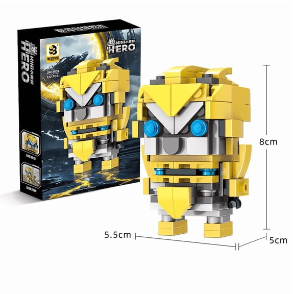 Cartoon Robot Optimus Prime Mini Building Blocks, Interlocking Bricks Puzzle Toy with Gift Box Packaging