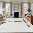 thumbnail image 1 of Cartoon Rockets Area Rug 6x9 Washable Rug Non Slip Letters It's Monday We Have Lift-off Large Area Rug Soft Stainresistant Indoor Floor Carpet for Living Room Bedroom Home Office Dining Room Nursery, 1 of 8