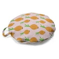 thumbnail image 1 of Cartoon Round Floor Cushion with Handle, Onions on a Pink Background of Polka Dots, Decorative Pillow for Living Room & Dorms, 18" Round, Pale Pink Multicolor, by Ambesonne, 1 of 4