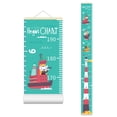thumbnail image 1 of Cartoon Safari Jungle Height Chart for Kid Cute Animal Robot Sunflower Growth Chart Height Measurements Ruler for Wall Nursery Decor, 1 of 4