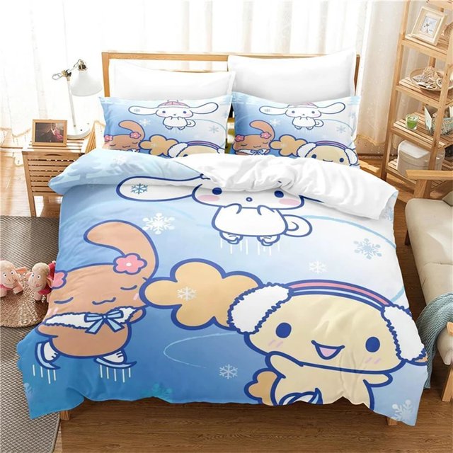 Cartoon Sanrio Duvet Cover Hello Kitty Cinnamoroll Kuromi Children‘s