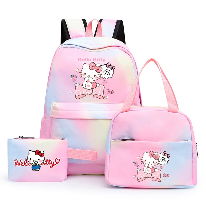 Cartoon Sanrio Family Hello-kitty Gradient Pink Backpack - Hello-kitty ...