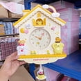 thumbnail image 1 of Cartoon Sanrio Hello Kitty Quartz Mute Wall Hanging Swing Clock Bedroom Office Home Decorative, 1 of 18