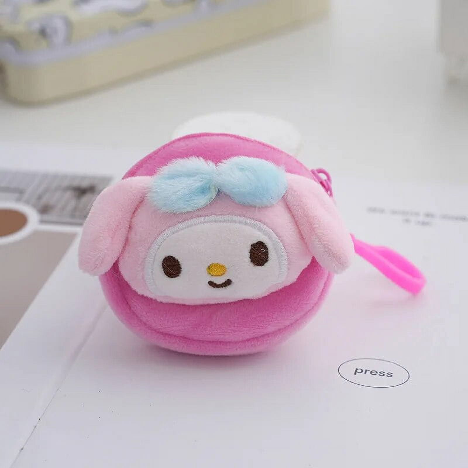 Porte-monnaie Peluche Hello Kitty Caniche Vintage Sanrio 2005 - Occasion - Blanc