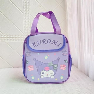 Roffatide Anime Kuromi Lunch Bag for Man Woman Leakproof Lunch Box Large  Compartment Lunch Container Tote for Work Travel Purple