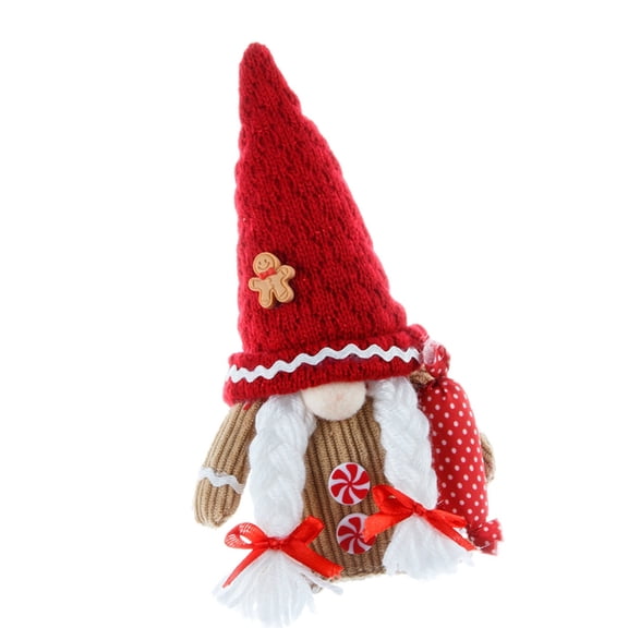 Cartoon Santa Gingerbreads Man Gnomes Plush Dolls Christmas Home Table Decors