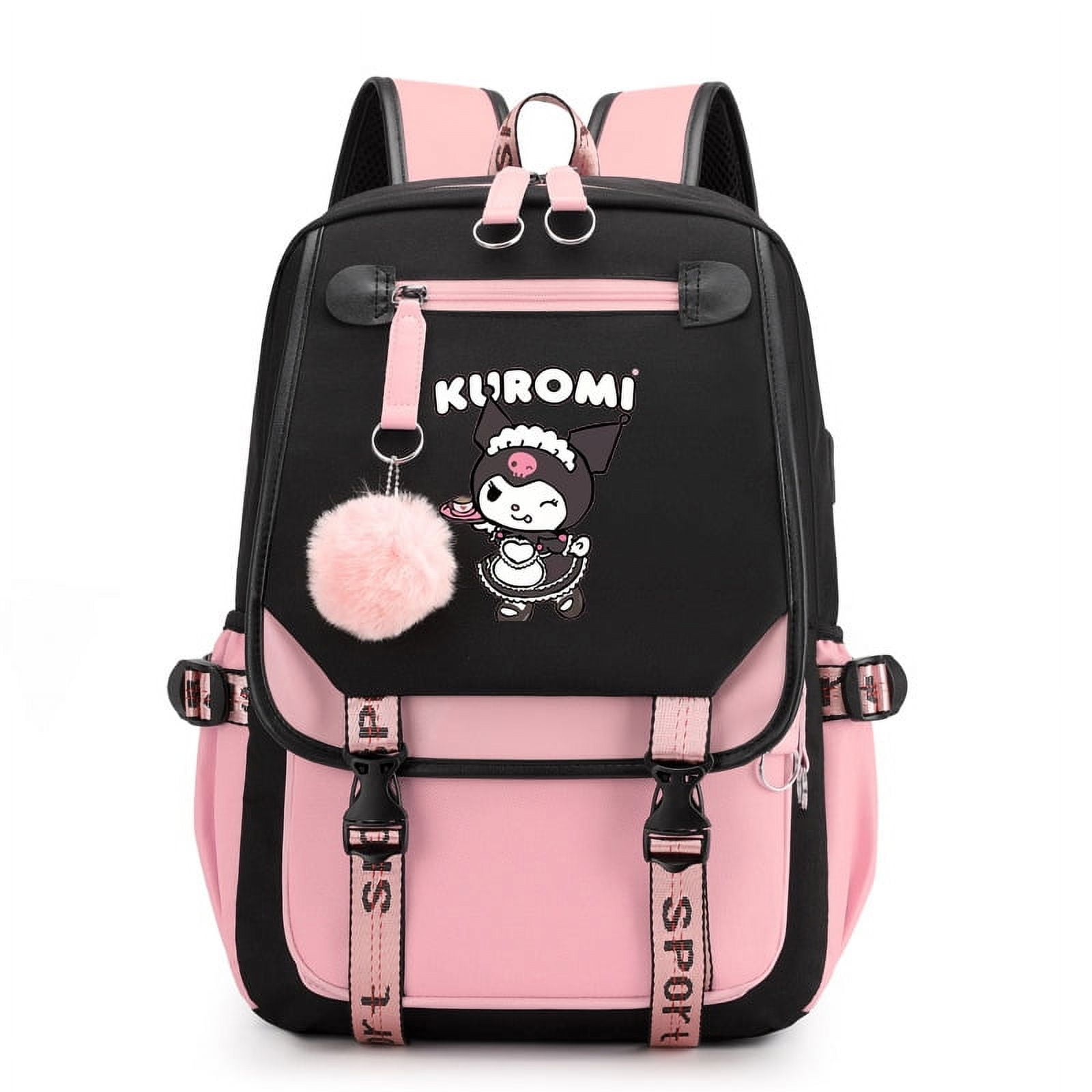 Cartoon Schoolbag Kuromi Large Capacity Leisure Backpack Waterproof ...