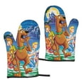 thumbnail image 1 of Cartoon Scooby Doo Microwave Gloves Anti Scalding Heat Resistant Oven Mitts Set Of 2 For Kitchen Cooking Baking Grilling BBQ, 1 of 8