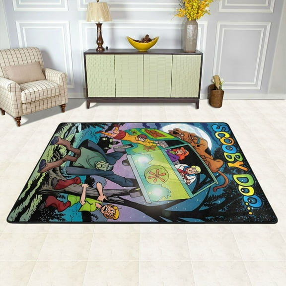 Cartoon Scooby Doo Rugs Washable Cover Floor Rug Carpets Bathroom Decorations For Kitchen Bedroom Indoor Outdoor 36"X24"