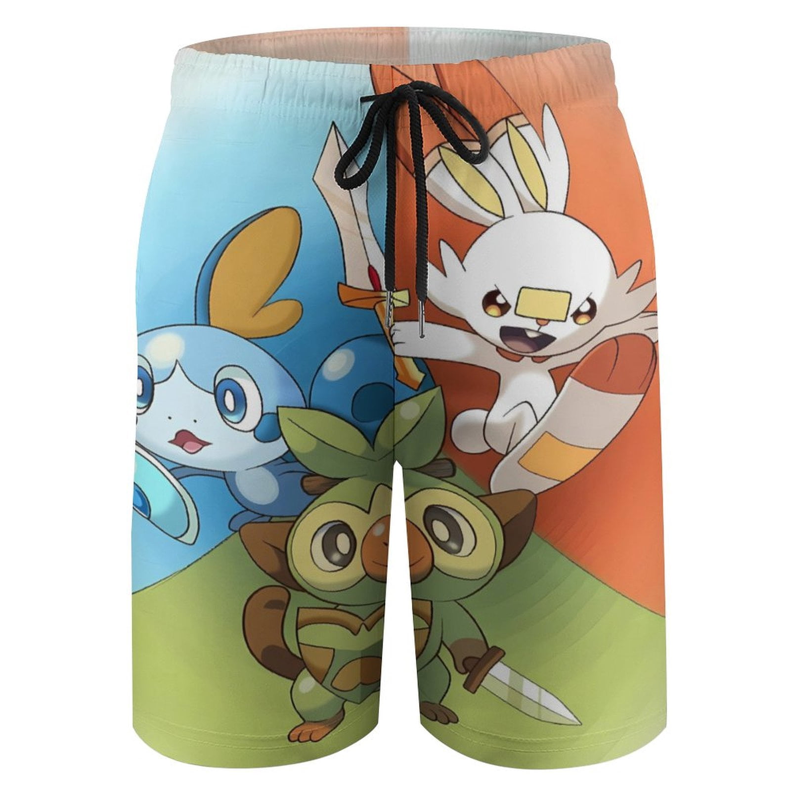Cartoon Scor-bun-ny Boys Swim Trunks with Pocket Quick Dry Swimwear ...